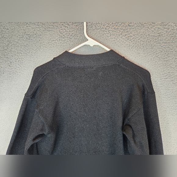 Vintage John Dunlap Womens sz 40 Black Knit Sweater Cardigan Front Button - Picture 9 of 12
